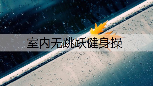 室内无跳跃健身操