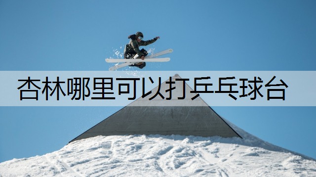 杏林哪里可以打乒乓球台