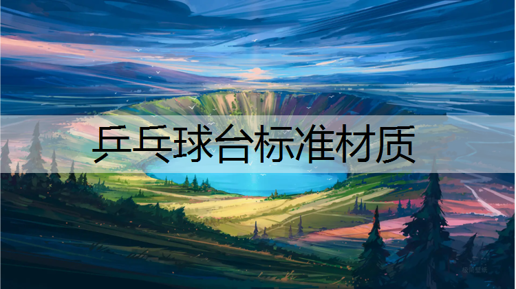 乒乓球台标准材质